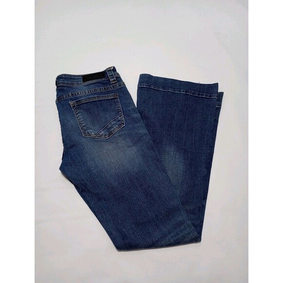 Rock & Roll Cowgirl Denim - Rock & Roll Cowgirl Jeans Womens 31x34 Trouser Flare Dark Wash